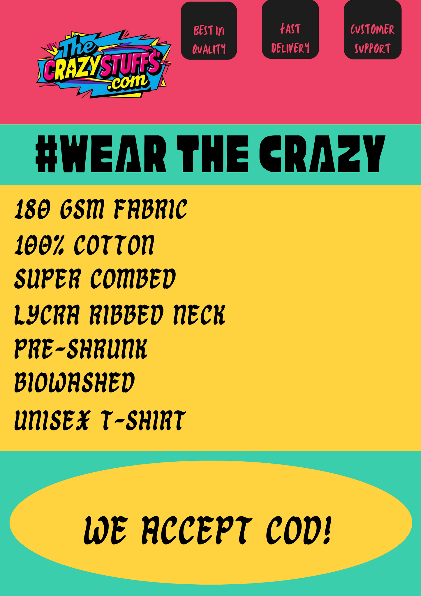 Funky Typography Tee